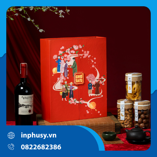 Hộp Cứng Cao Cấp Sắc Xuân Chợ Tết